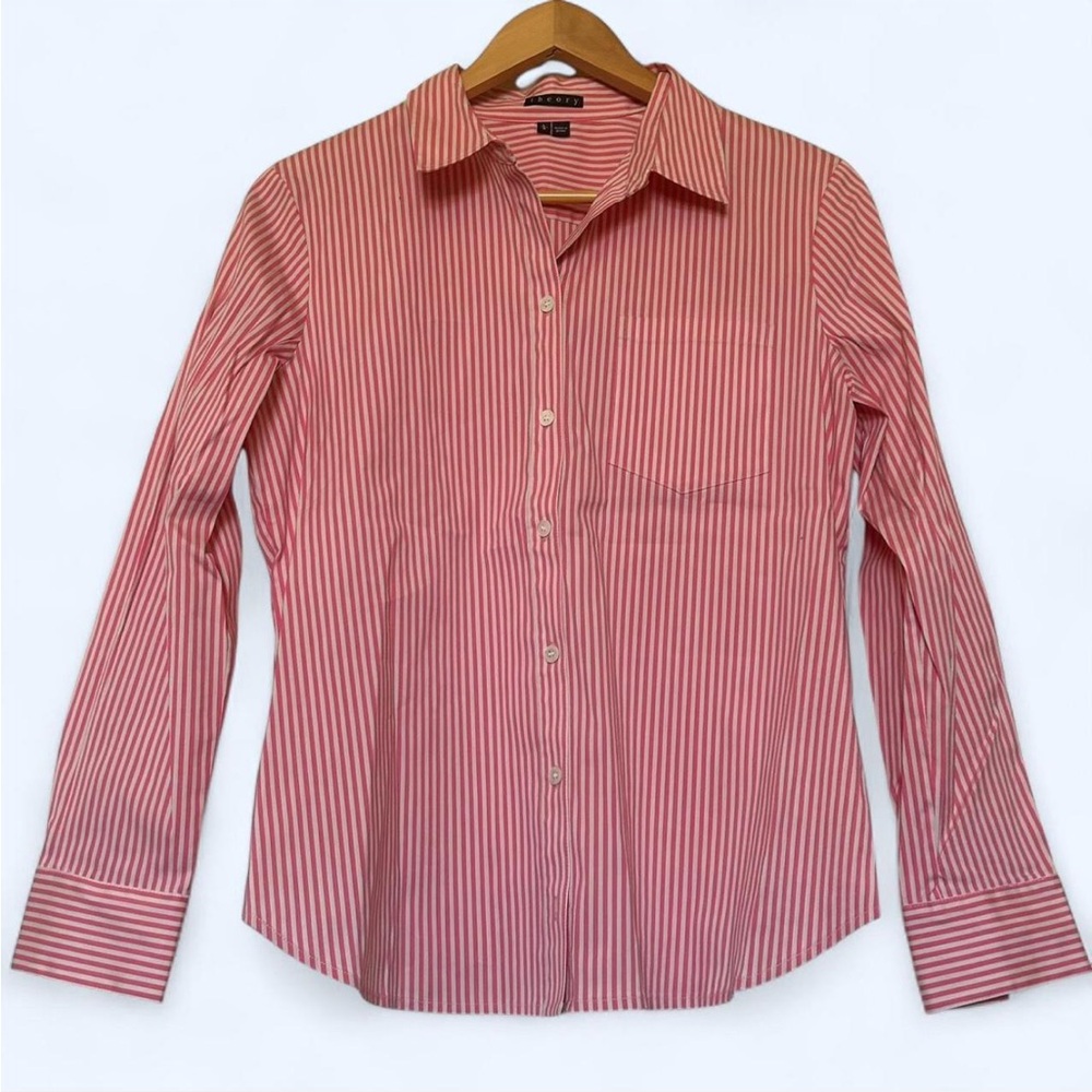 ♦️CHIC PINK STRIPE SHIRT!♦️